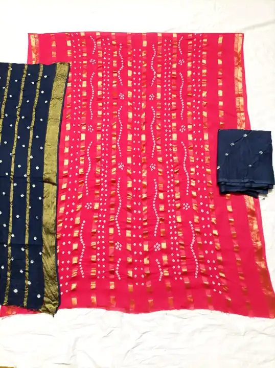bandhani dress material uploaded by JAY K ART on 6/25/2023