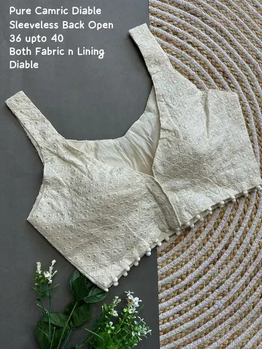 Designer Blouse *SB❤️*

Pure Camric Cotton Diable Blouse ❤️

Fabric :- *Diable Camric Cotton*
Work : uploaded by BOKADIYA TEXOFIN on 6/25/2023