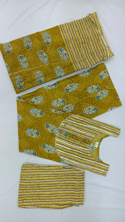 Cotton printed kurti with pant and dupatta  uploaded by ARSHIYA FASHION on 6/25/2023