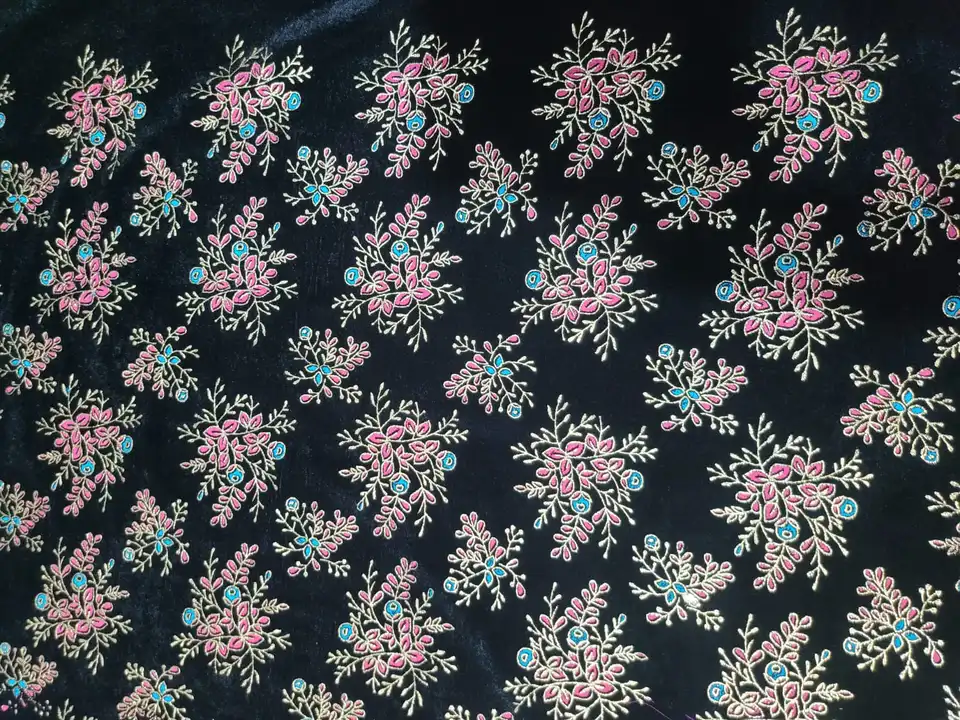 Pigment print on velvet 9000 velvet fabric uploaded by Shree Sai Creation on 6/25/2023