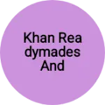 Business logo of KHAN READYMADES AND COSMETICS