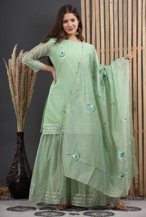 Give your ethnic wardrobe a gorgeous makeover by bringing home this fabulous THREE-Piece set compris uploaded by JAIPURI FASHION HUB on 6/25/2023