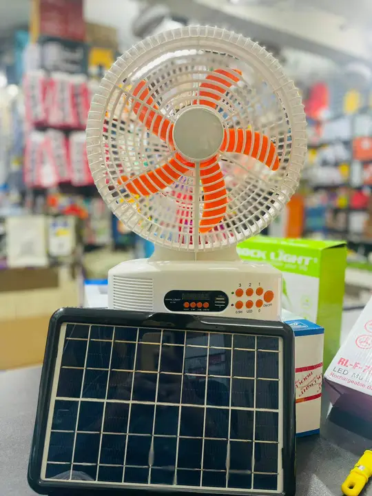 Bluetooth speaker + Table Rechargable Fan With Solar Plate & With LED Light
Size : 30*15*40.2 Cm uploaded by SR SUPPLIERS on 6/25/2023