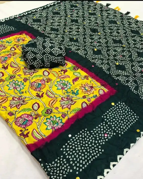 KALAMKARI BANDHEJ uploaded by Ved Saree on 6/25/2023