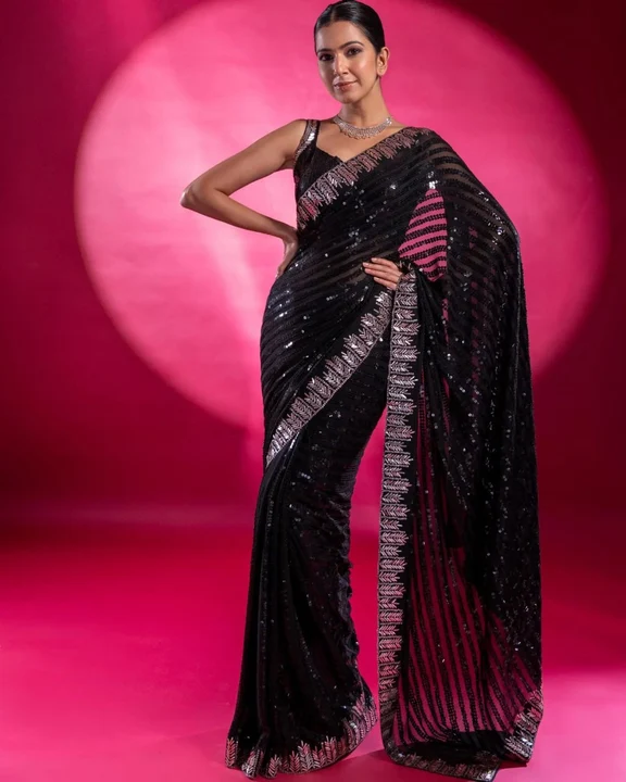 Sequence saree  uploaded by Fashion designer saree  on 6/25/2023