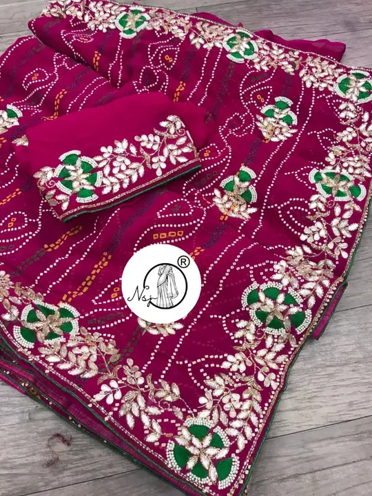 presents A beautiful ojariya saree❤️❤️❤️bodar’s 


beautiful colour combination saree for all ladies uploaded by Gotapatti manufacturer on 6/26/2023