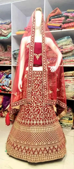 Bridal lehengas  uploaded by Vinayak textiles on 6/26/2023