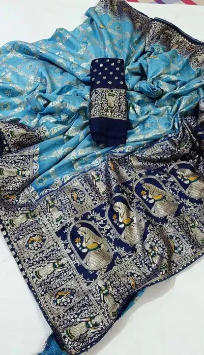 Rasian Dola Silk MX Jari fabric uploaded by Deepika Designer Saree on 6/26/2023