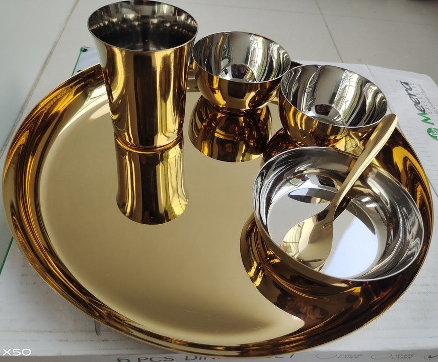 GOLD PLATED DINNER SET uploaded by business on 3/15/2021