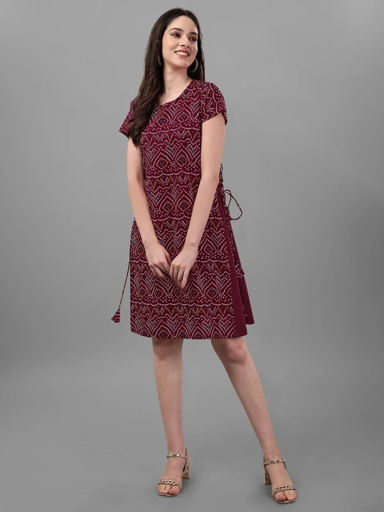 Kt Diva Refined Women Bandhani Printed Short Sleeve Dresses

KP-86-BANDHANI uploaded by Vasoya overseas on 6/26/2023