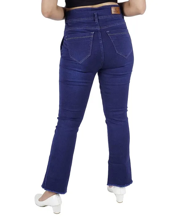 Women's Bellbottom Denim Jeans Regular Fit Casual Wear/Office Wear 70s Outfits for Women and Girls uploaded by White Girl Trading on 6/26/2023
