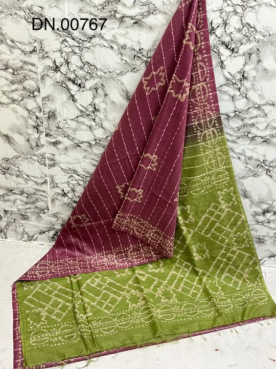 Batik print design saree  uploaded by Peehu handloom  on 6/26/2023