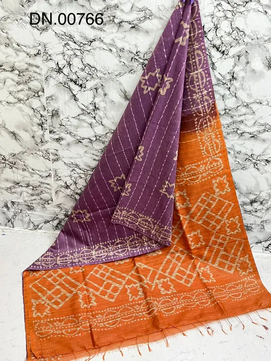 Batik print design saree  uploaded by Peehu handloom  on 6/26/2023