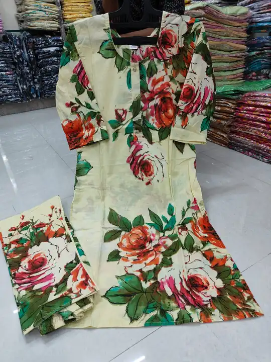 Cotton Kurti with pant  uploaded by business on 6/26/2023