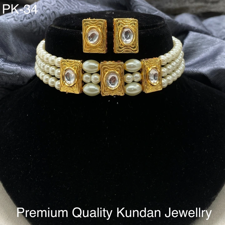 Premium quality Kundan necklace set  uploaded by Sb designs on 6/26/2023