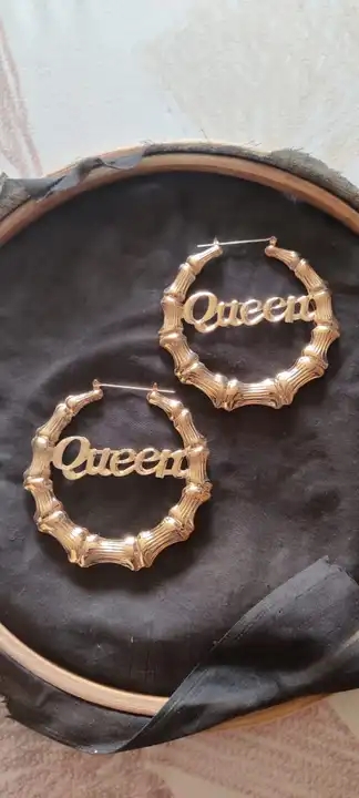 Western queen earrings hoop uploaded by Sb designs on 6/26/2023