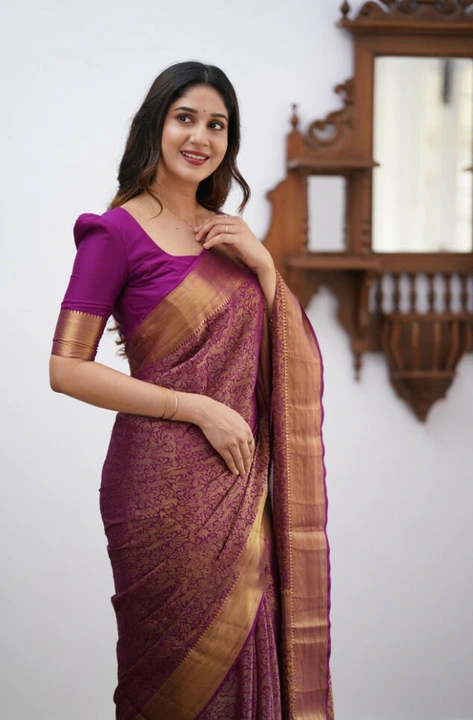 Rich pallu with allover zari weaving design saree  uploaded by DHANANJAY CREATIONS on 6/26/2023