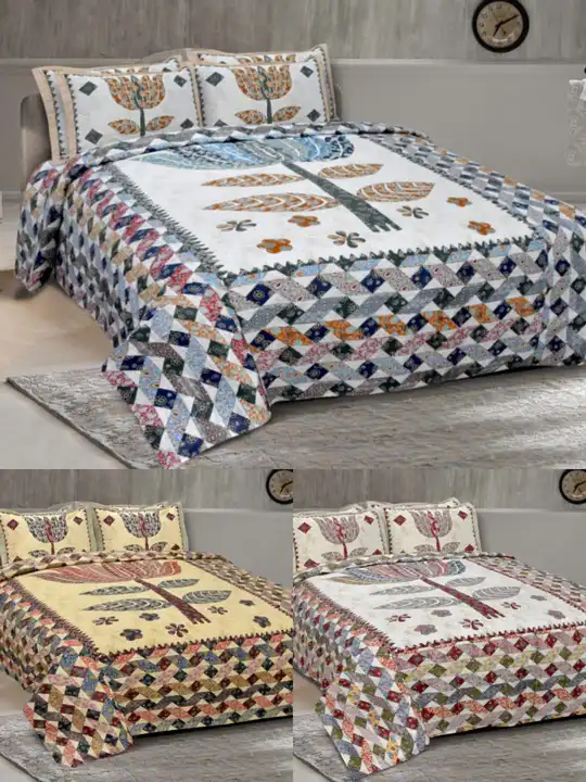 Barmeri double bed sheets 90 by 108 pure cotton premium bedsheets  uploaded by Gayatri wholesale traders on 6/26/2023