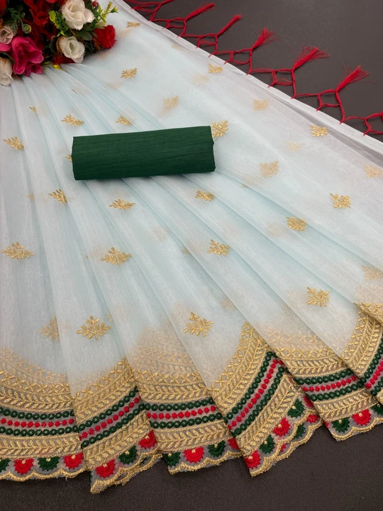 Post image Hey! Checkout my new product called
Saree-614-Green.