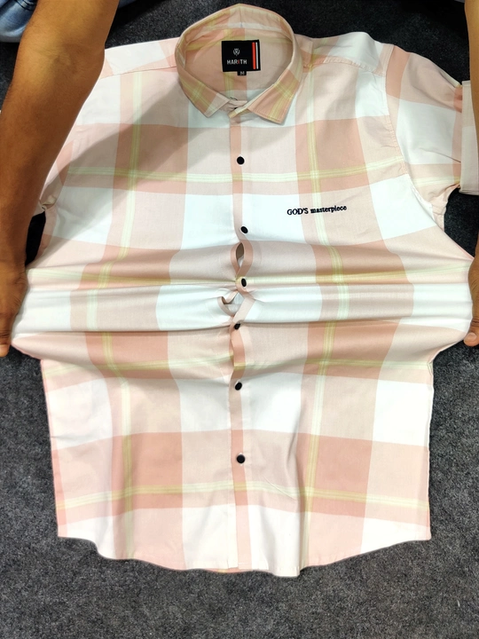 Men's digital lycra checks for wholesale by harithwear  uploaded by Siddhi Garments on 6/26/2023