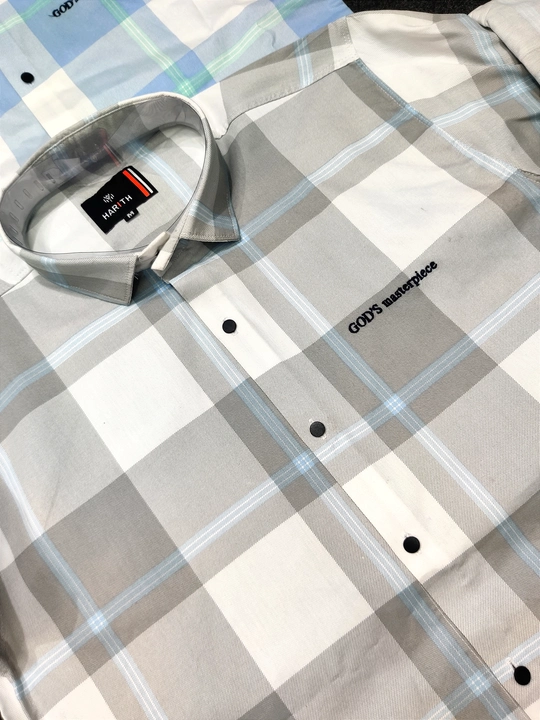 Men's digital lycra checks for wholesale by harithwear  uploaded by Siddhi Garments on 6/26/2023
