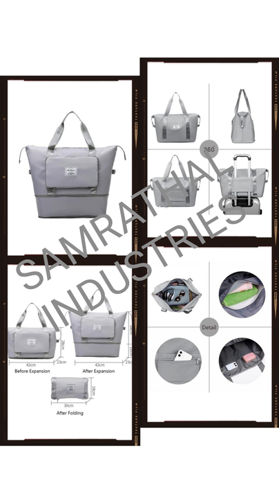 SamraThal IndusTries gray Duffle Travels Bags  uploaded by SAMRATHAL INDUSTRIES on 6/26/2023