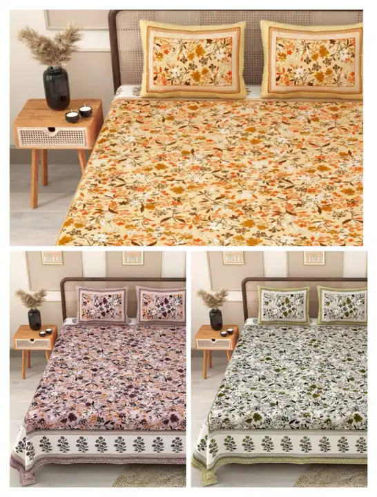 Post image Hey! Checkout my new product called
Phulkari cotton bedsheets for everyday purpose, pure  cotton+ premium feel size 90×108 .