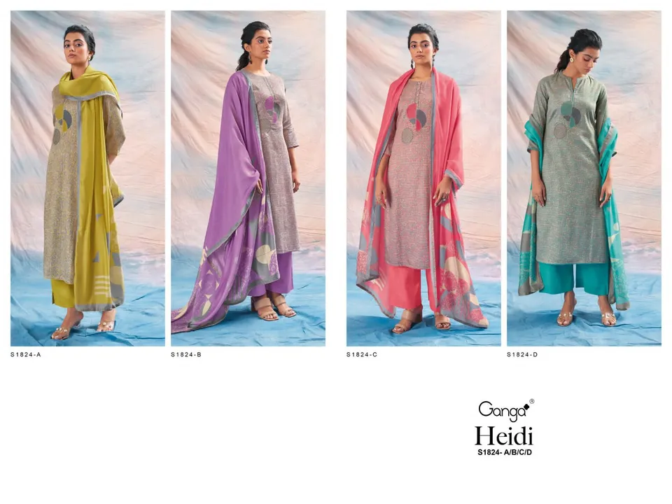 Ganga Heidi 1824 uploaded by Vishwam fabrics pvt ltd  on 6/26/2023