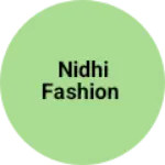 Business logo of Nidhi fashion