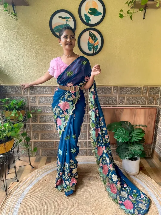 One min sarees  uploaded by Villa outfit on 6/26/2023