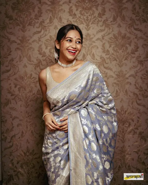 Banarasi daeyble semi jorjet silk saree  uploaded by Zainab fashion on 6/26/2023