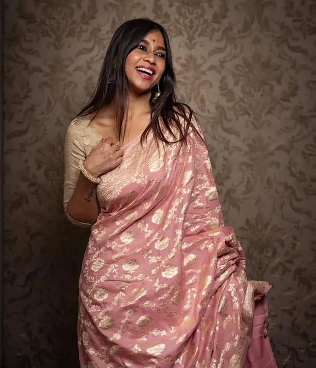 Banarasi daeyble semi jorjet silk saree  uploaded by Zainab fashion on 6/26/2023
