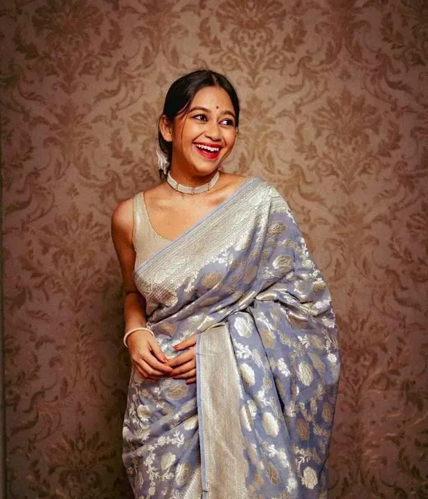 Banarasi daeyble semi jorjet silk saree  uploaded by business on 6/26/2023