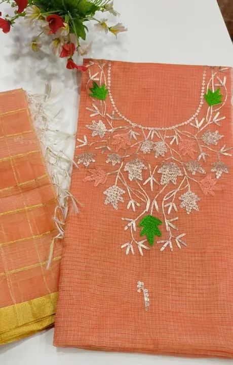 Kota doria fabric uploaded by Patni the designer studio on 6/26/2023
