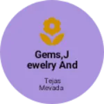 Business logo of Gems,jewelry and omaments