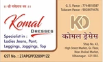 Business logo of Komal Dresses