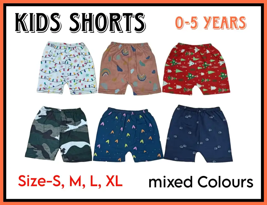 Kids Shorts ( 1 to 5 years,) uploaded by Falcon enterprises on 6/26/2023