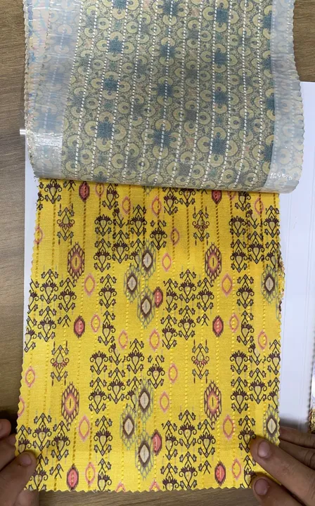 Kurta fabric digital print minimum order 30-50mtr. uploaded by Chandra fabrics on 6/26/2023