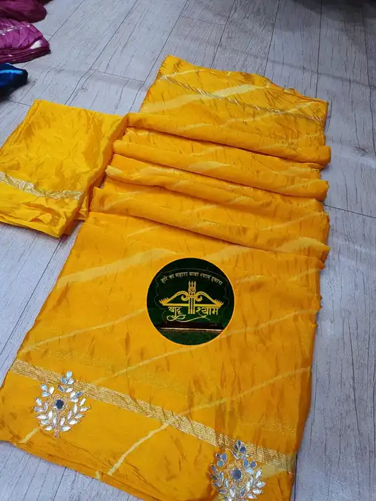 👌👌👌New launched👌👌👌🔆🔆🔆
Pyore chinon Satta Saree... Big Sattin

Bright Colours for 🌞🏖️🌞🏖️ uploaded by Gotapatti manufacturer on 6/27/2023