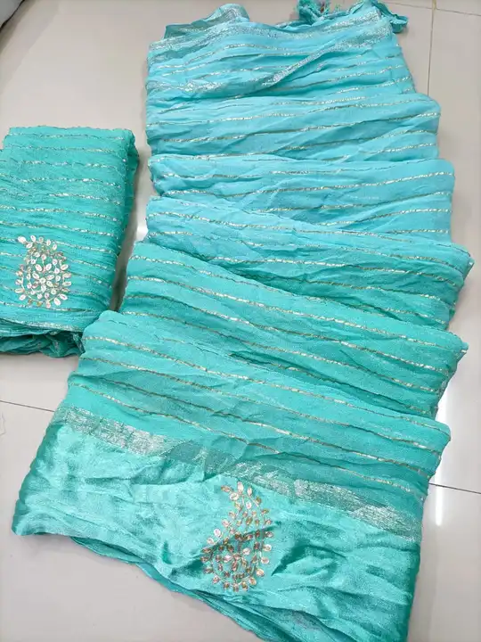 presents very pretty saree

🥰🥰Original product🥰🥰
ZERO TO HANDRAD DEAY AND PEETAN BUTTA WORK ALL  uploaded by Gotapatti manufacturer on 6/27/2023