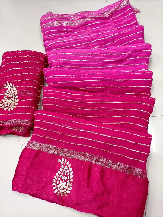 presents very pretty saree

🥰🥰Original product🥰🥰
ZERO TO HANDRAD DEAY AND PEETAN BUTTA WORK ALL  uploaded by Gotapatti manufacturer on 6/27/2023