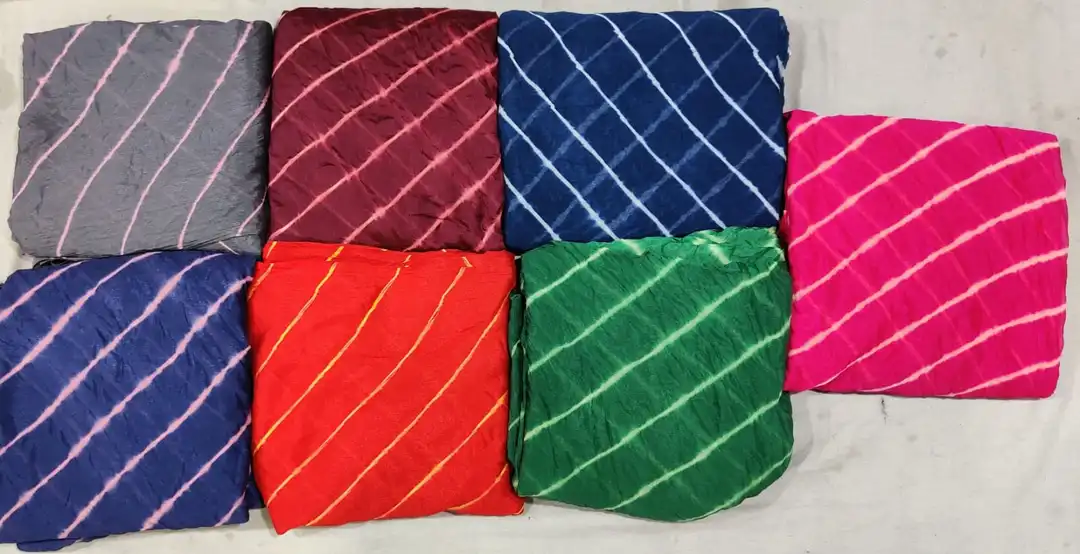 Today sale price limit stock 
Beautiful Traditional jaipuri color full Lahriya*

*Fabric-40 gram Chi uploaded by Gotapatti manufacturer on 6/27/2023