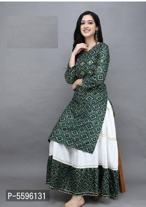 Stylish Rayon Embroidered Kurta Skirt Set uploaded by wholsale market on 6/27/2023