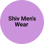 Business logo of Shiv men's wear