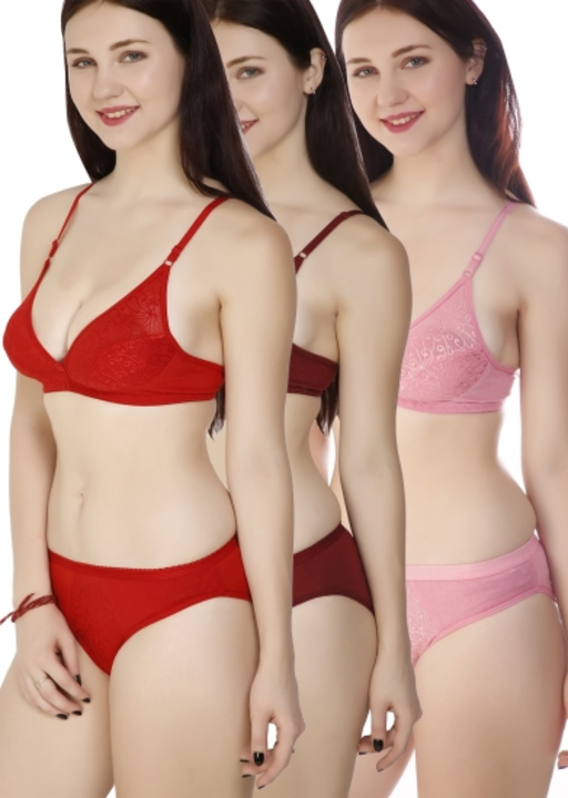 premium quality BRA PANTY SETS , wholesale only , prepaid only, COD NOT AVAILABLE uploaded by AYUSH AND AARAV GARMENTS on 6/27/2023