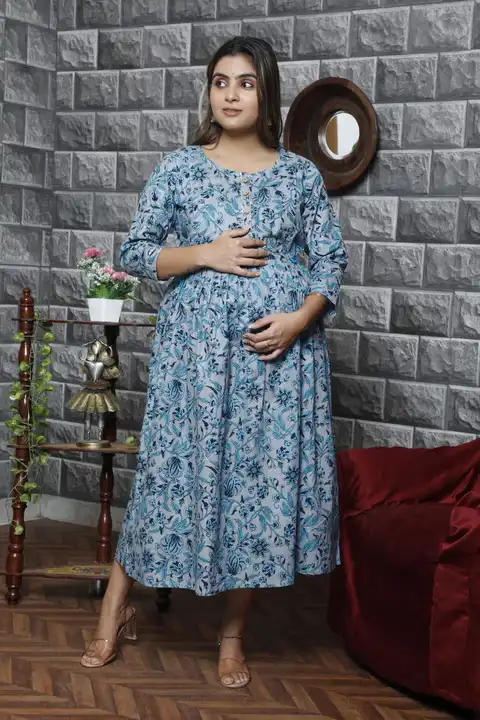 Cotton maternity gown uploaded by Joshi industries on 6/27/2023