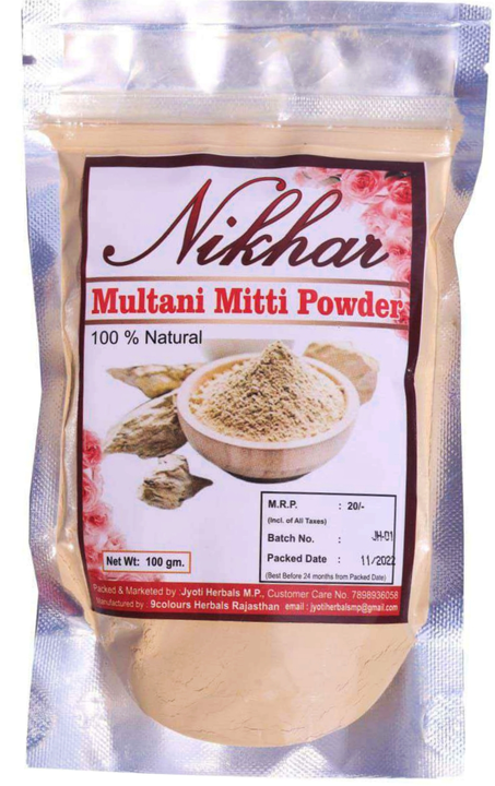 Nikhar multani mitti powder uploaded by business on 6/27/2023