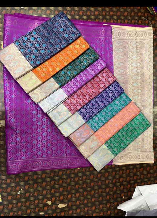 Organza silk saree uploaded by ANAB CREATION on 6/27/2023