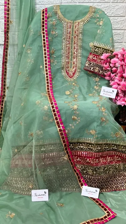 Organza Pakistani suit  uploaded by Maa Fabircs on 6/27/2023