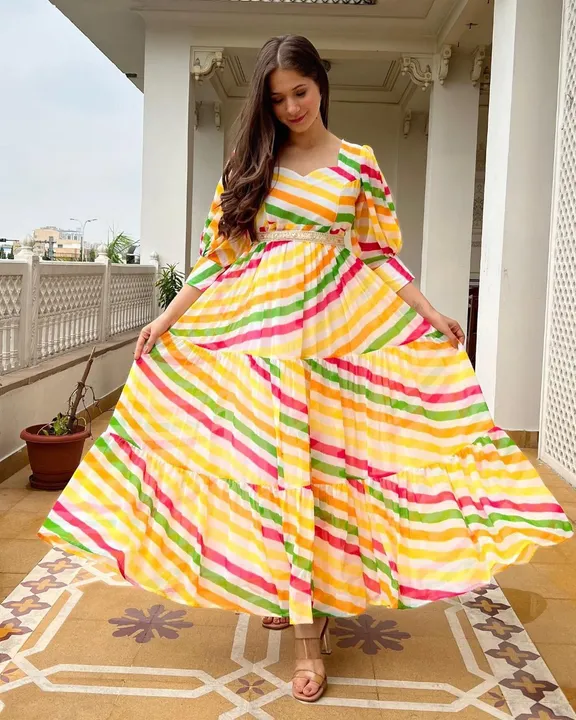 Rainbow maxi uploaded by Villa outfit on 6/27/2023